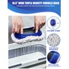 15°Curved Car Wash Brush with Long Handle Kit, 55-Inch 4-Section