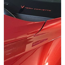23766  C8 Corvette COMBO/RED MIST 'TEAM CORVETTE' VINYL STRIPE & STEERING WHEEL STRIPE