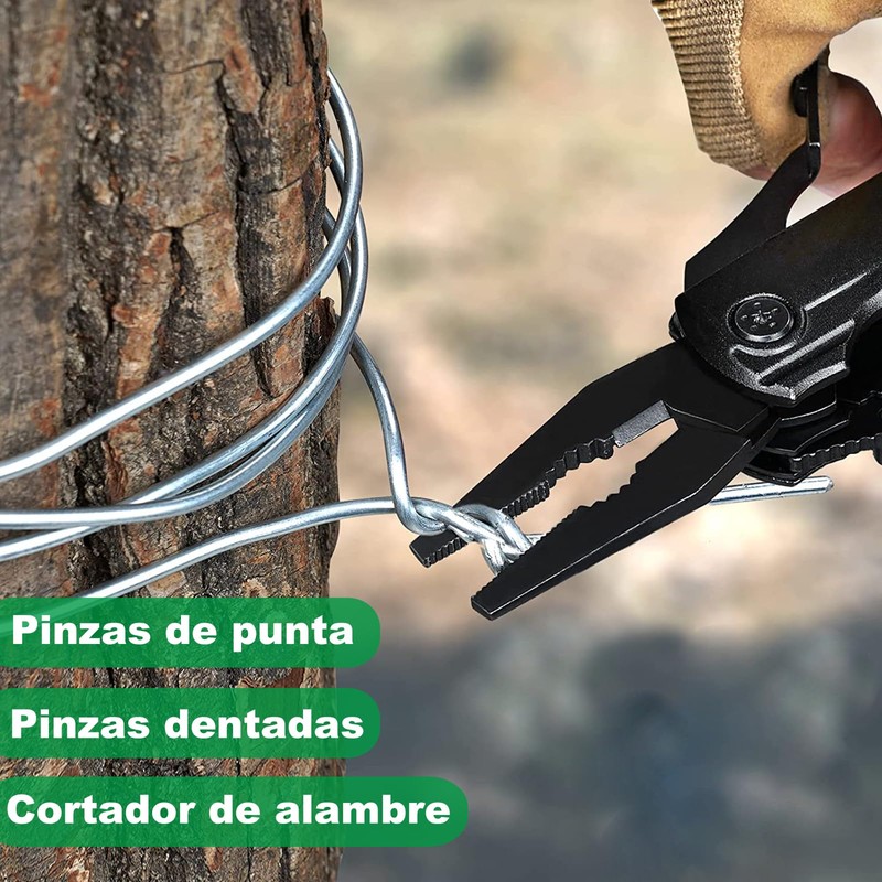 Navaja Multiherramientas, Alicates Multiherramientas, Navaja Multiusos de Acero Inoxidable, Plegables
