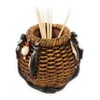 Rainbow Trading RA 3288 Fish Creel Basket Decorative Toothpick Holder