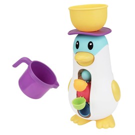 VICASKY 1 Set Penguin Windmill Toy Bath Time Splash Toys Bath Toys Floating Wind up Toys Water Bath Tub Toys Bathtub Water Toys Colorful Water Cups Water Play Toys Plastic