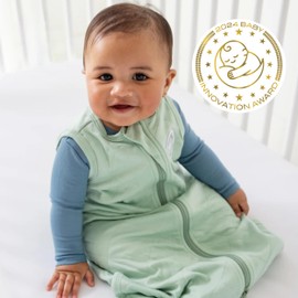 DREAMLAND BABY Bamboo Viscose Sleep Sack (24-36 Months). Ultra Soft Blanket w/ 2-Way Zipper. 97% Viscose, 3% Spandex (Sage)