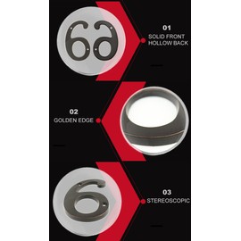 ZW Hardware A300 4 Inch Oil-Rubbed Bronze House Number 6