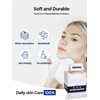 PUPUPE Disposable Face Towels, Viscose Biodegradable Large Dry Wipes, Super Soft & Thick Face Cleansing Towels, Daily Facial Tissues for Sensitive Skin, Makeup Removing,Facial Clean,Nursing,Travel (50 Count)
