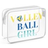 Sazuwu Volley Ball Gifts for Women Clear Makeup Bag with