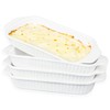 dingdaer Ceramic Au Gratin Dishes, 8 x 5 Small Baking