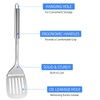 Stainless Steel Spatulas Set, Silver Slotted Turner, Solid Turner, Metal