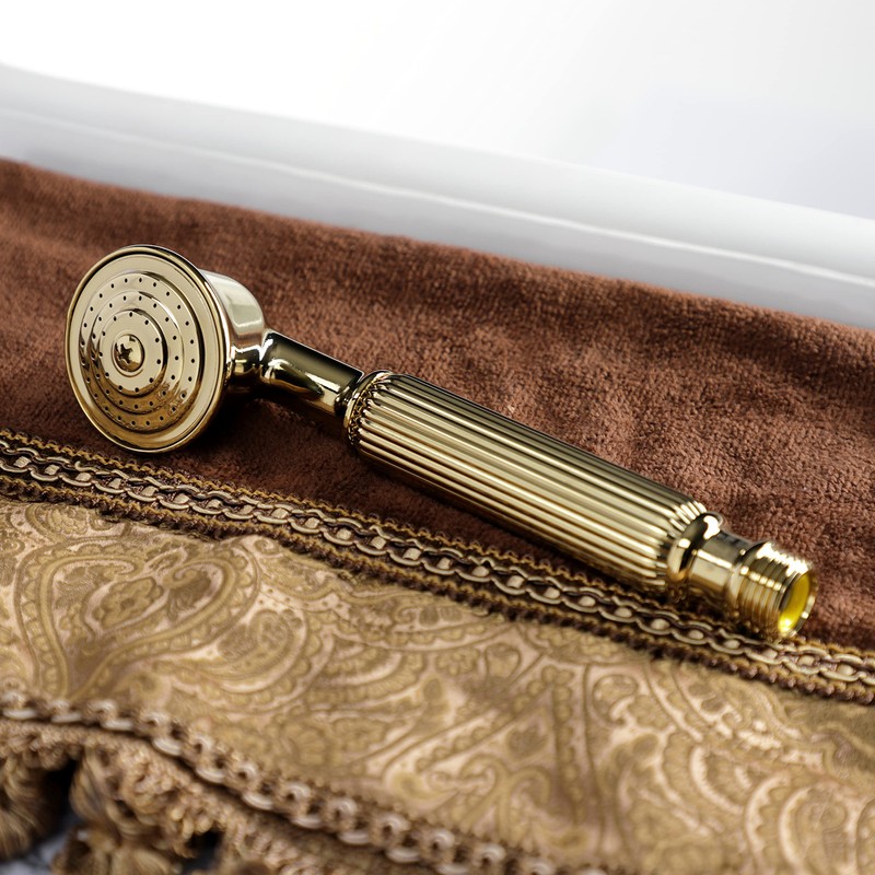 Kingston Brass K107A2 Vintage Hand Shower Head, Polished Brass 6.88