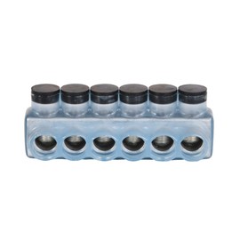 Polaris Vision Tap IPLD500-6CB Insulated Connector-6 Port Dual-Sided Entry-500 MCM-4 AWG-1 Pack-Clear