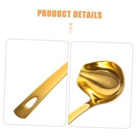 HOMSFOU Sauce Spoon Stainless Steel Cooking Spoon Stainless Steel Sauce Ladle Kitchen Tap Kitchen Accessories Sauce Serving Spoon Sauce Serving Spoon Stainless Steel Tablespoon Small Tools
