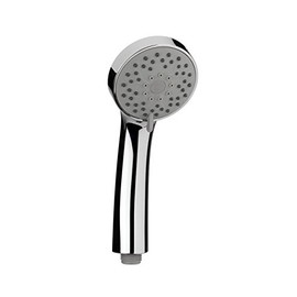 Croydex Essentials Three Function Shower Handset with Rub Clean Nozzles, Chrome, 198 x 87 x 72.2mm (HxWxD)