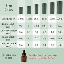 WANDIC Green Kraft Paperboard Tubes, 12 Pcs Round Kraft Paper Containers for Tea Coffee Crafts Gift Packaging, Non-Push (10ml