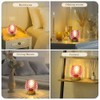 Ecleng 2 Pack Small Battery Operated Lamp with Timer,Cordless Glass