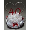 40th Wedding Anniversary Cake Topper "Remembering The Years" (865-40)