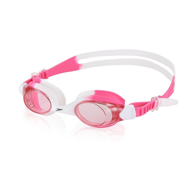 Speedo Unisex Junior Swim Goggles Skoogle Ages 3-8, Pink/Vermillion, One