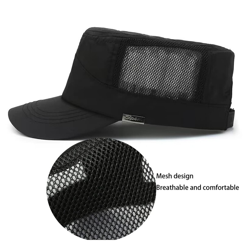 LOJAX Men's Restoration Military Work Cap, Summer, Cool, Mesh, Breathable,
