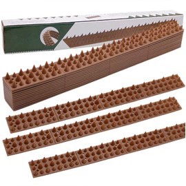 Hausse 16.5ft Bird Spikes, Squirrel Small Birds Pigeons Repellent Spikes for Outdoor, Wall, Fence (Set of 12)