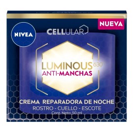 Pack X2 Antimanchas Crema De Noche Reparadora Nivea Luminous