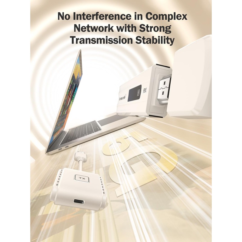 Lemorele Wireless HDMI Transmitter and Receiver Kit, Portable Wireless HDMI