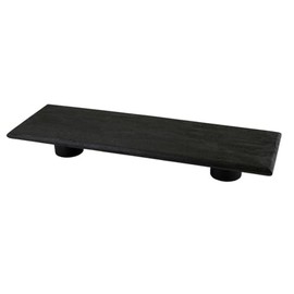 Santa Barbara Design Studio Cutting Boards and Serving Trays Footed Plank Bread Board, Large, Black