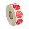 1000 Stickers Roll "Cheeseburger" Permanent 1 Inch Round Label Sticker