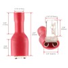 Heschen piggyback spade crimp terminal connector 0.5-6.0mm² (22-10 awg) red