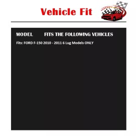 AutopartsPConline Rear Brake Rotors Brake Pads for 2010 2011 Ford F-150 6 Lugs Discs Brakes Kits