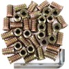 40Pcs 3/8"-16 x 25mm Threaded Inserts for Wood Furniture Screw