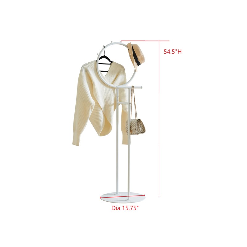 Kings Brand Furniture Cheska Suit Valet Stand with Circular Frame