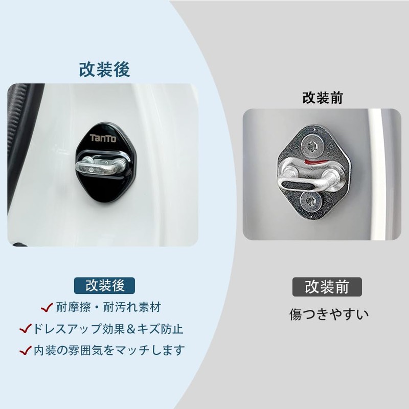 TADOKAPATU Daihatsu Tanto Custom LA650S 660S Compatible Striker Cover Door