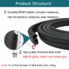 Tintvent Car Door Seal Strip, Fit 1/8" Edge, Rubber Trim