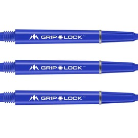 MISSION DARTS Mission Darts GripLock Nylon Dart Shafts Blue Short Dart Shaft