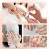 20Pcs Nail Buffer Blocks, 100/180 Grit Nail Buffer, Half Moon