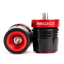 ZEXDDI Motorcycle Handle Bar Ends Grips Plug Sliders Handlebar Grips Cap Compatible With Ninja 500 SE Ninja 500SE 2025 2024 Z500 SE Z 500 Accessories (Red)