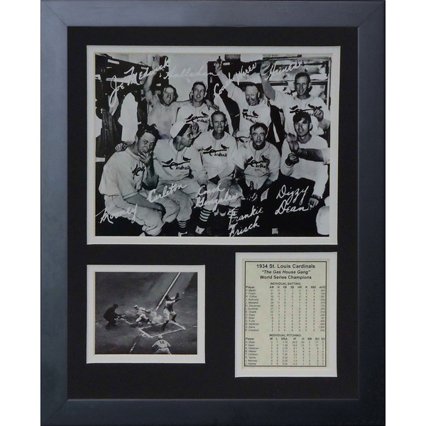 Legends Never Die 1934 St. Louis Cardinals Gas House Gang Framed Photo Collage, 11x14-Inch, (11005U)