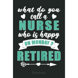 Womens Nurse Retirement for women Retired Nursing nurses Notebook: Retirement Gift ,Funny Gag Gift Notebook Journal for Coworkers, Funny Notebook Journal for Retirees 6x9 110 Pages