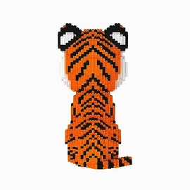 BDYDT Conjunto de bloques de construcción micro de animales tigre (6488 piezas) Regalo para adultos y niños