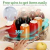 Turntable Fridge Organiser, 360° Rotating Turntable Rectangular Lazy Susan Multifunctional