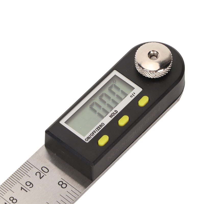 Digital Angle Ruler 200mm 0 to 360 Degree Stainless Steel