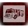 Stencil Fire Engine Truck Vehicle 8.5" x 11" Reusable Sturdy
