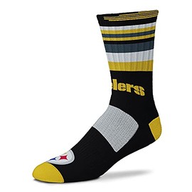 For Bare Feet Pittsburgh Steelers Rave Crew Socks
