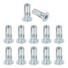 PATIKIL 12 Pcs Multi-Grip Rivet Nuts, M8 Pre-Bulbed Shank Flat