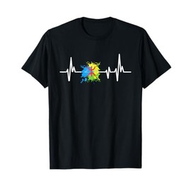 Heartbeat Design Amazigh Flag Amazigh T-Shirt