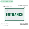 M METERXITY 1-Pack Entrance Sign 12x8 Inch Aluminum Reflective Enter