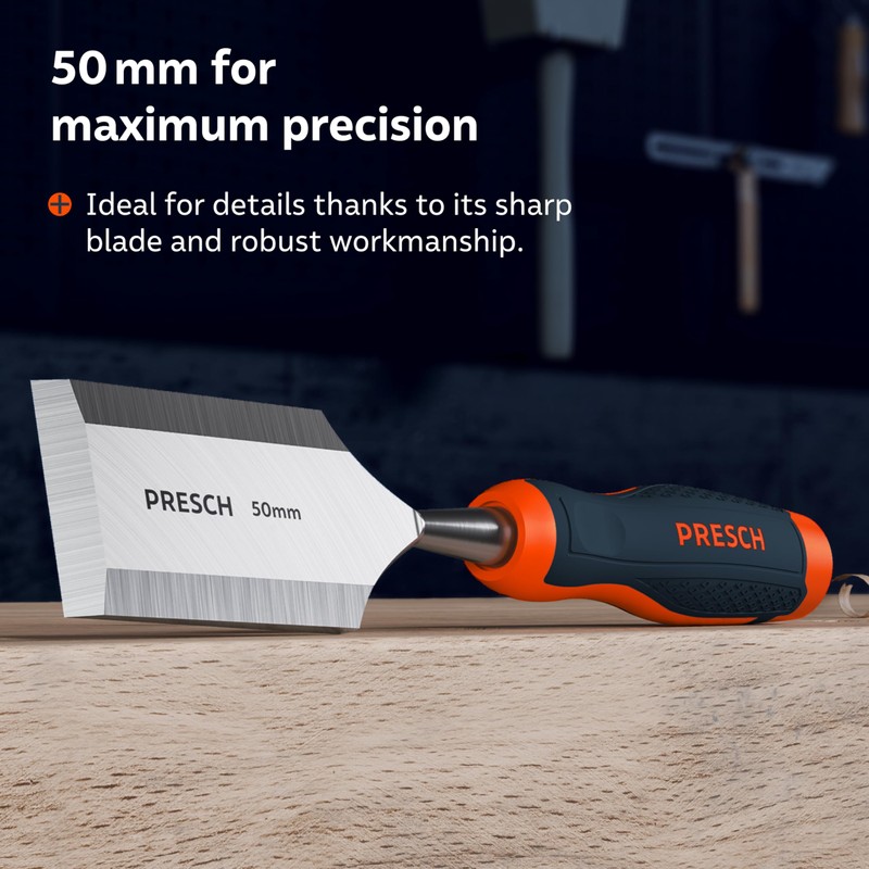 Presch Wood Chisel 50mm - Perfectly Polished for immediate use