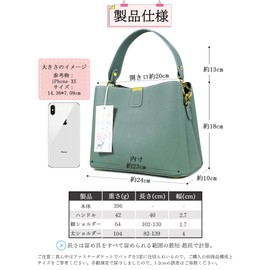 Kyoei-Tech Women's Shoulder Bag, Crossbody Handbag, Genuine Leather, Lightweight, Cowhide Leather, Bag, Bag, Bag, Shoulder Bag, Freestanding, Elegant, High Look, Stylish, Formal, Casual, Stylish,