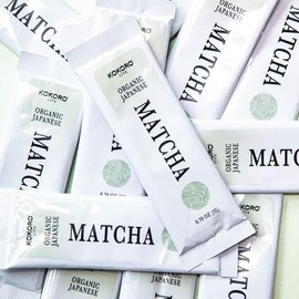 KOKORO LIFE - Tabi  Shizuoka Matcha Sticks  14 Sobres Individuales, 100 Japons Puro, Fcil de Preparar, Ideal para Latte                               