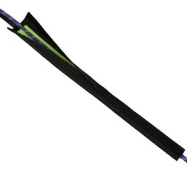 TGUS Mountaineering Climbing Rope Protector, Climbing Sling Rope Cover, Climbing Arborist Rope Protector Sleeve for Fishing Hiking Caving Camping (Black)