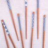 HAUTOCO 5 Pairs Japanese Style Bamboo Chopsticks Reusable Chopsticks with