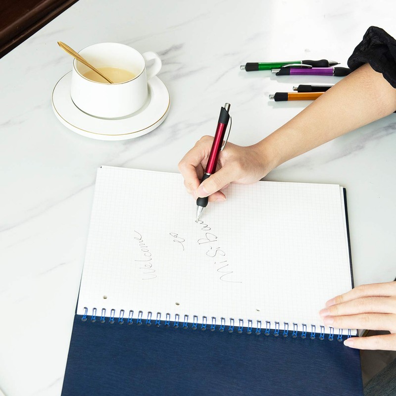 MiSiBao Retractable Ballpoint Pens Black Ink 1mm Medium Point Work